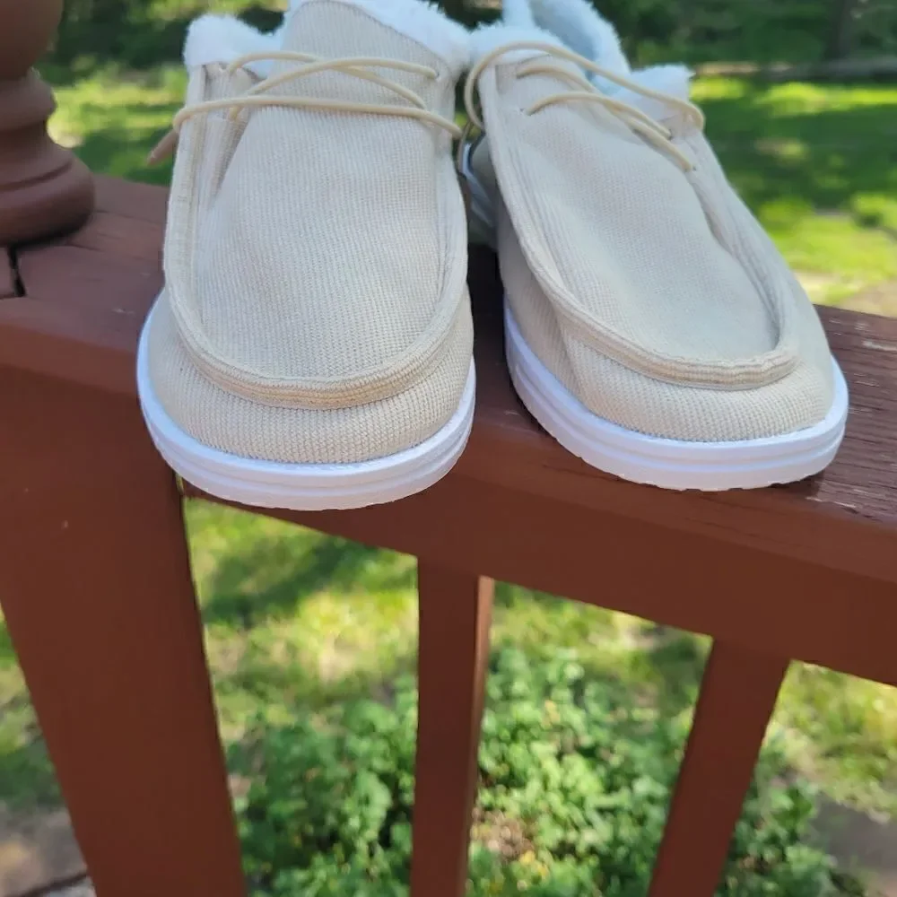 Cozy Fleece-Lined Casual Slip-On Shoes | Women’s Size 40 / 9  | New